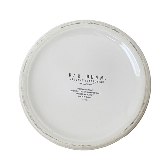 Rae Dunn ‘WOOF’ Dog Treat Canister NWOT No lid - Picture 3 of 5